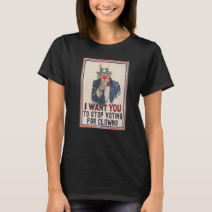 Camiseta Eu Quero Que Você Pare De Votar Em Palhaços Tio Sa