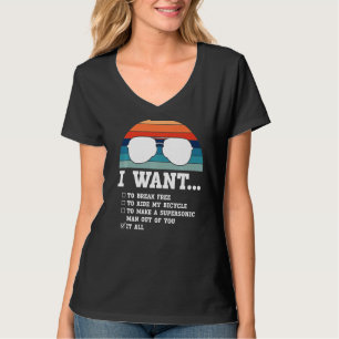 Camiseta Eu Quero Quebrar O Grátis Para Andar Na Bicicleta