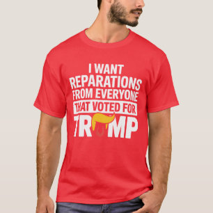CAMISETA EU QUERO REPARAÇÕES DE TODOS