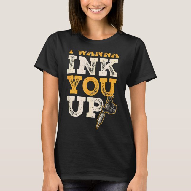 Camiseta Eu Quero Tocar Você Tatuador 1 (Frente)