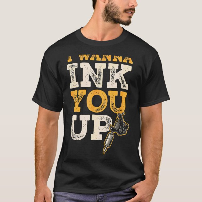Camiseta Eu Quero Tocar Você Tatuador 1 (Frente)