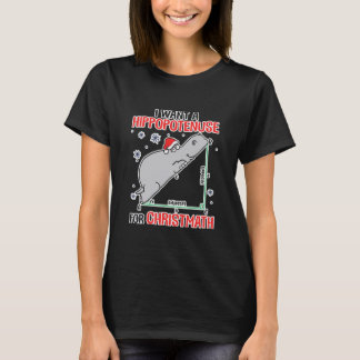 Camiseta Eu Quero Um Hippopotenuse Christmath