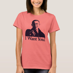 Camiseta Eu Quero Você! Barack Obama Shirt