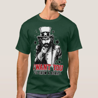Camiseta Eu quero você como barba