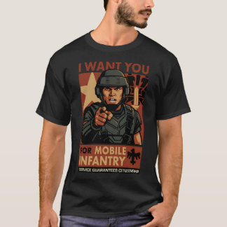 Camiseta Eu quero você para a Infantaria Móvel - Garantia d