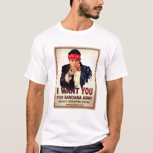 Camiseta Eu Quero Você Para O Exército Bandana