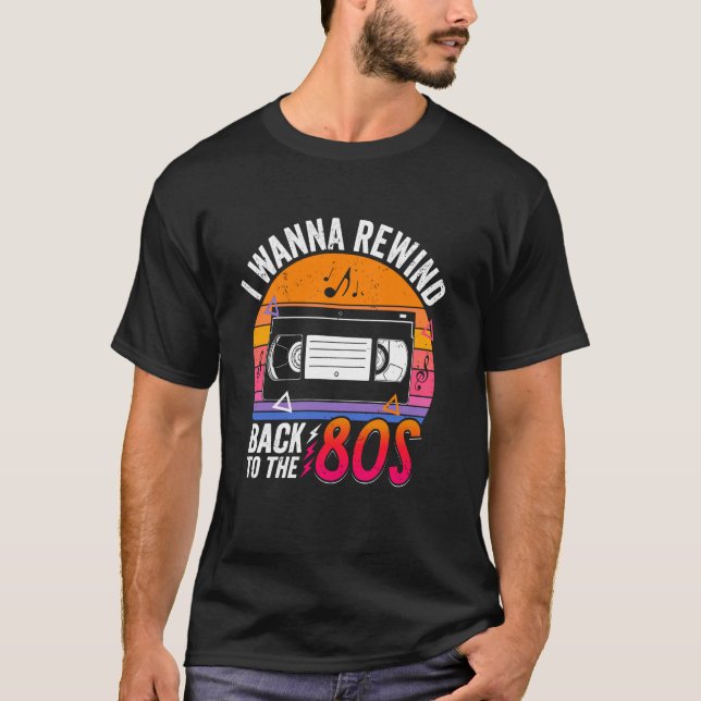 Camiseta Eu quero voltar para a anos 80 Nostalgia Vi (Frente)