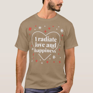 Camiseta Eu Radio Amor E Felicidade Curto Saúde Mental Quo