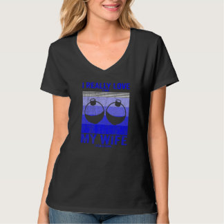 Camiseta Eu realmente adoro quando minha esposa me deixa ir