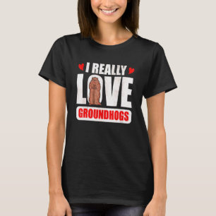 Camiseta Eu realmente amo marmotas