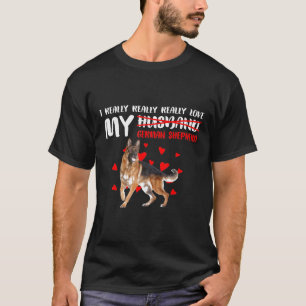 Camiseta Eu realmente amo meu German shepherd