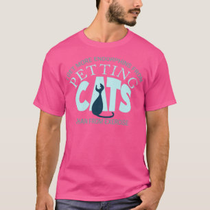 Camiseta Eu recebo mais endorfinas de acariciar gatos do qu
