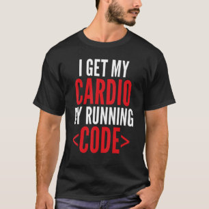 Camiseta Eu Recebo Meu Cardião Executando A Etiqueta De Cód