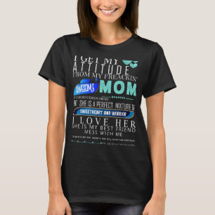 Camiseta Eu Recebo Minha Atitude Da Minha Maldita Mãe Fantá