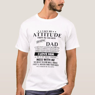 Camiseta Eu Recebo Minha Atitude Do Meu Pai Incrível Pra Ca