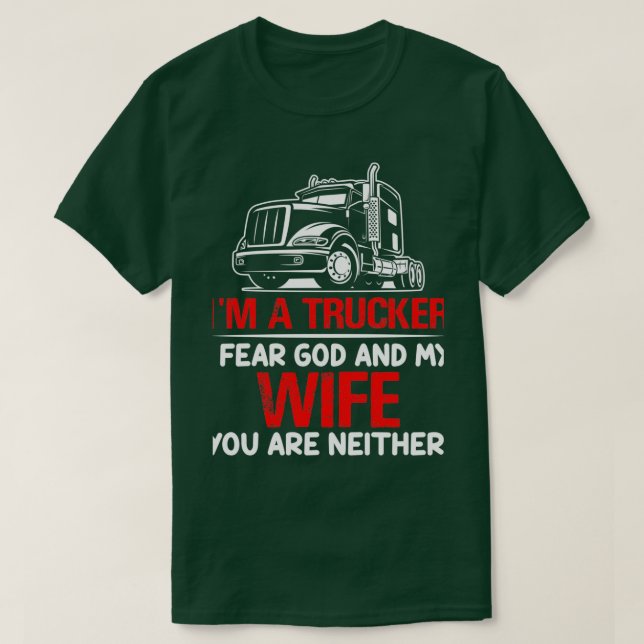 CAMISETA EU RECEIO DEUS E MINHA MULHER (Frente do Design)