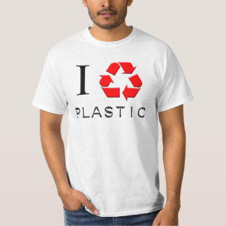 Camiseta Eu recicl o t-shirt plástico