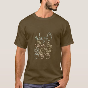 Camiseta Eu Rego Minhas Plantas – Brilho de Linha Pastel