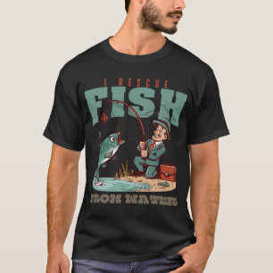 Camiseta Eu resgato peixes da água