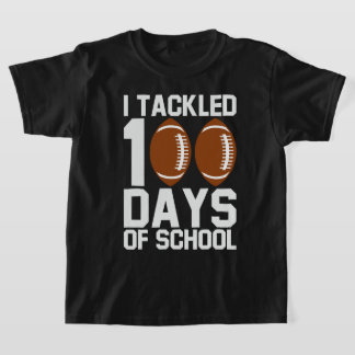 Camiseta Eu resolvi 100 dias de Design de futebol escolar