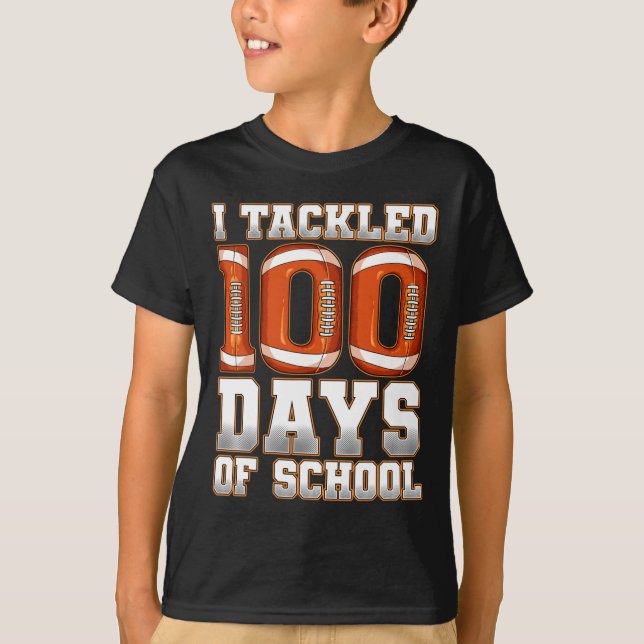 Camiseta Eu Resolvi 100 Dias De Futebol Escolar (Frente)