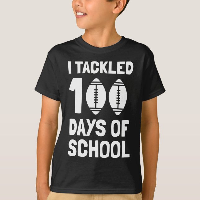 Camiseta Eu Resolvi 100 Dias De Futebol Escolar 100º Dia (Frente)