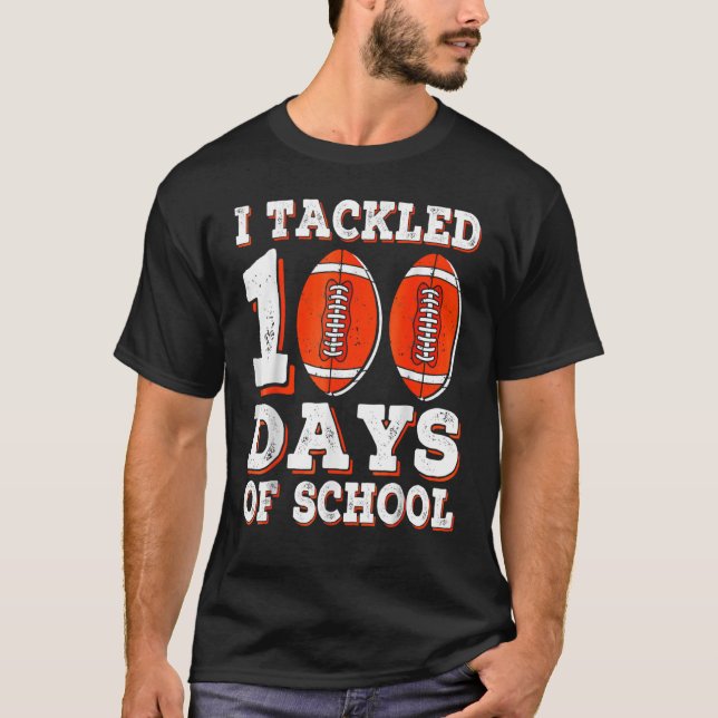 Camiseta Eu Resolvi 100 Dias De Futebol Escolar 100º Dia B (Frente)
