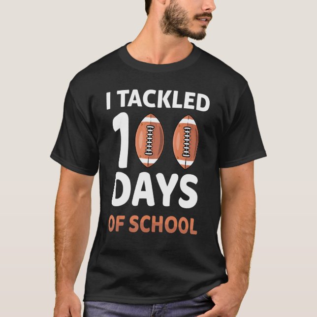 Camiseta Eu Resolvi 100 Dias De Futebol Escolar 100º Dia B (Frente)