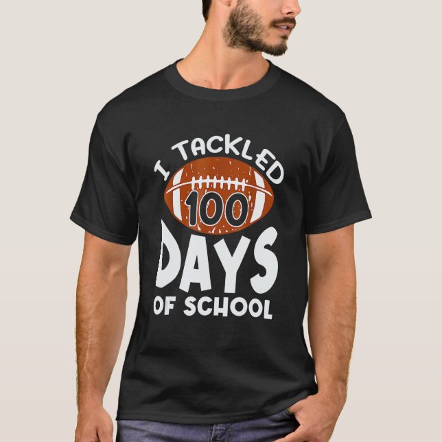 Camiseta Eu Resolvi 100 Dias De Futebol Escolar 100º Dia B (Frente)