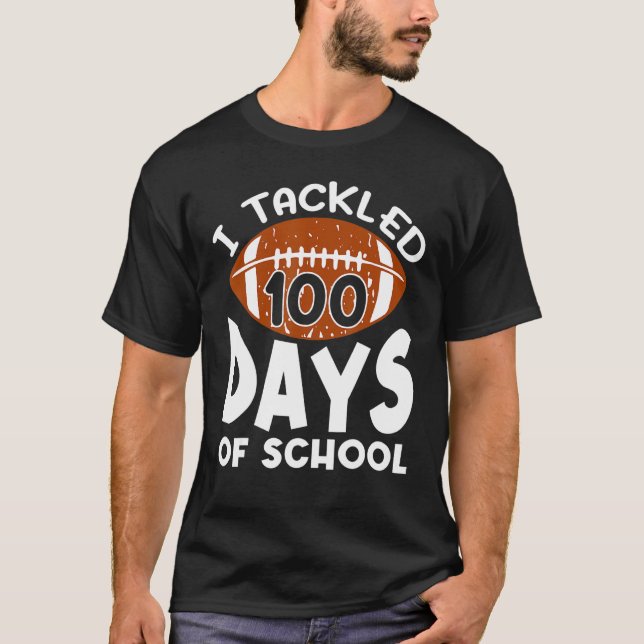 Camiseta Eu Resolvi 100 Dias De Futebol Escolar 100º Dia B (Frente)