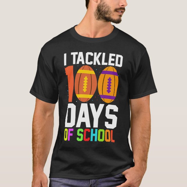 Camiseta Eu Resolvi 100 Dias De Futebol Escolar 100 Dias Bo (Frente)