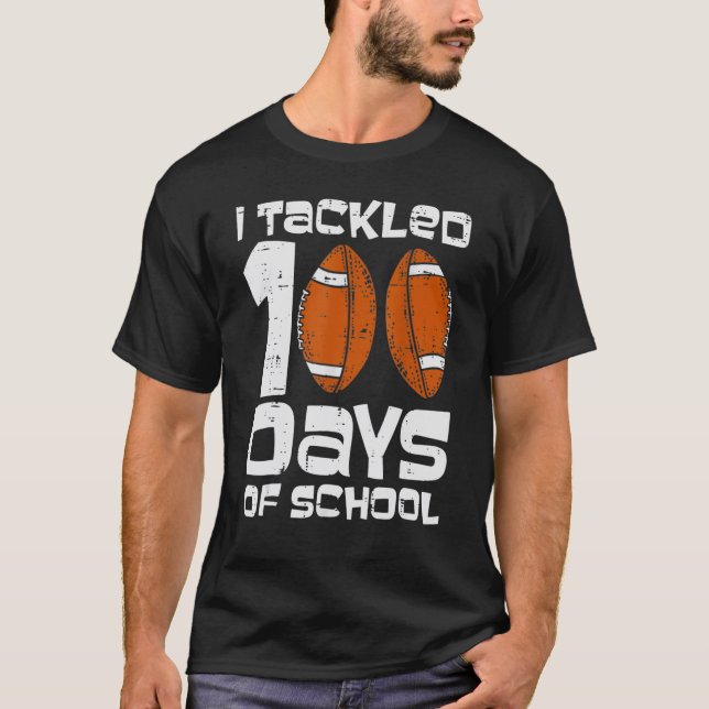 Camiseta Eu Resolvi 100 Dias De Futebol Escolar 100 Dias Bo (Frente)