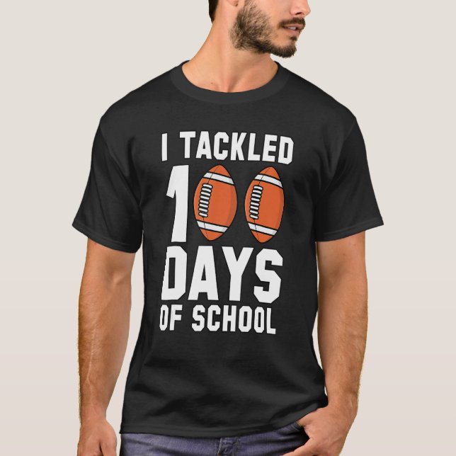 Camiseta Eu Resolvi 100 Dias De Futebol Escolar 100 Dias Bo (Frente)