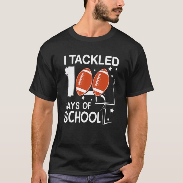 Camiseta Eu Resolvi 100 Dias De Futebol Escolar 100 Dias Bo (Frente)