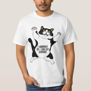 Camiseta Eu resolvo para poder comer lixo, Malhação de gato
