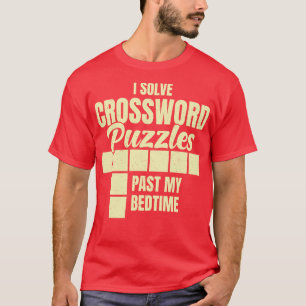 Camiseta Eu Resolvo Quebra-cabeça De Palavras Cruzadas Ao L
