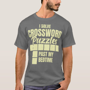 Camiseta Eu Resolvo Quebra-cabeça De Palavras Cruzadas Ao L