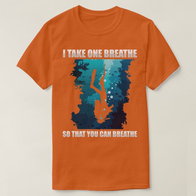 Camiseta Eu Respiro Um Pouco Para Que Você Respire D (Frente do Design)