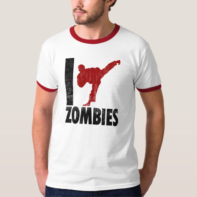 Camiseta Eu retrocedo zombis (Frente)