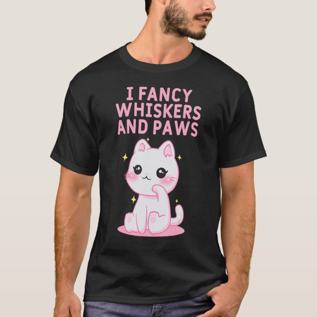 Camiseta Eu Rico Sussurros e Coleção de Gatos de Pata Kitte (Frente)