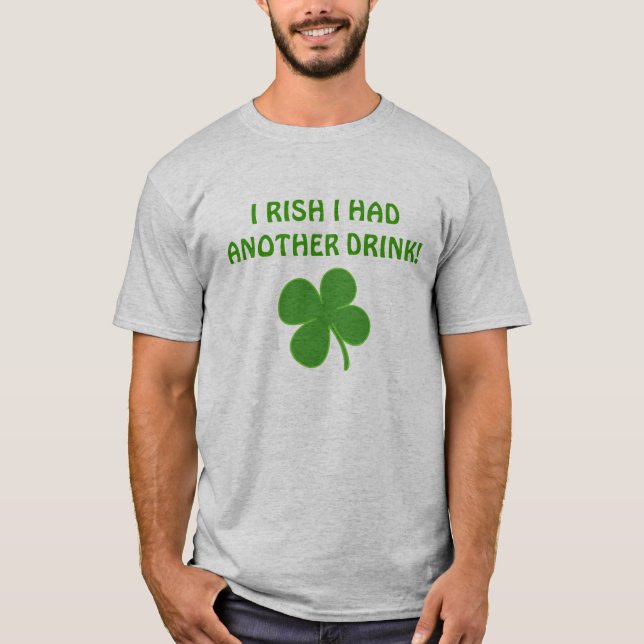 CAMISETA EU RISH MIM TIVE UMA OUTRA BEBIDA! (Frente)