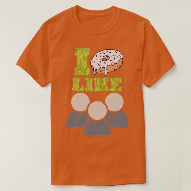 Camiseta Eu Rosquinha Como Pessoas Engraçada Comida (Frente do Design)