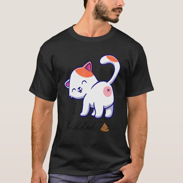 Camiseta Eu Roubei Gato Gatinho Gato Pooping (Frente)