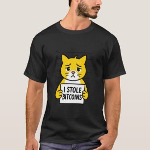 Camiseta Eu Roubei Gatos Bitcoins Humor Ativo Digital Diver