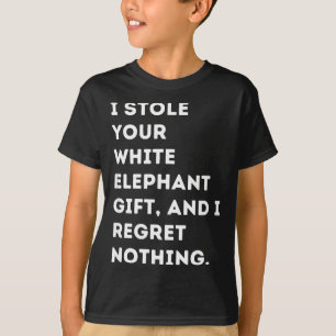 Camiseta Eu Roubei Seu Presente Piada Festa Elefante Branco