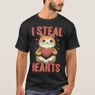 Camiseta Eu Roubo Corações Groovy Bebê Menino Crianças Par