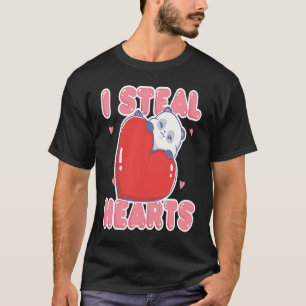 Camiseta Eu Roubo Corações Panda Bear Animal