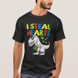 Camiseta Eu Roubo Corações, Quebra-cabeça, Autismo, Cons
