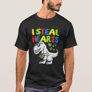 Camiseta Eu Roubo Corações, Quebra-cabeça, Autismo, Conscie