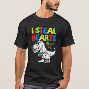 Camiseta Eu Roubo Corações, Quebra-cabeça, Autismo, Conscie